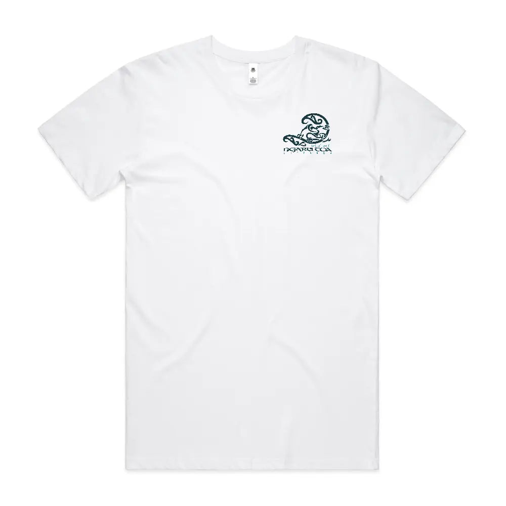 GET DEEP TANGAROA - White Tee Ngaru Toa Aotearoa