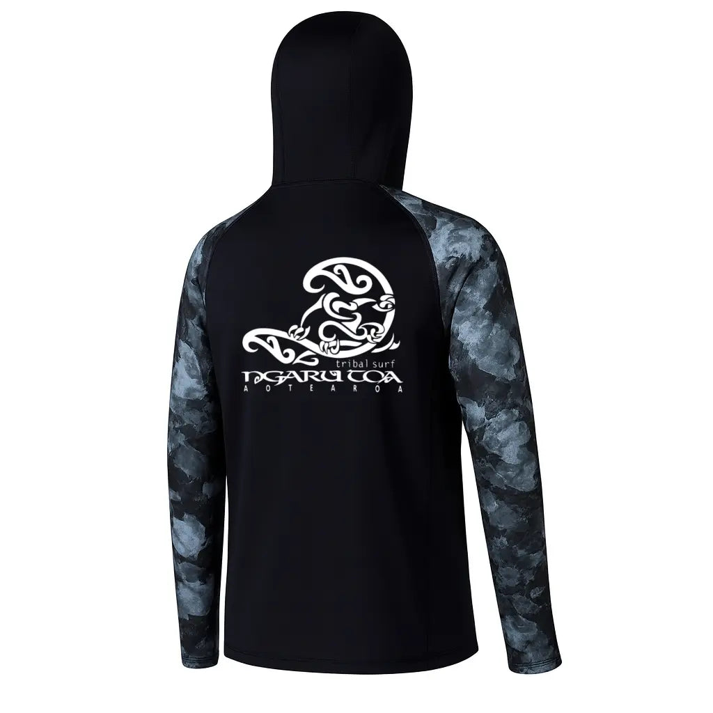 Ngaru Toa Quick Dry Hooded Surf Guard and Fishing Hoodie Ngaru Toa Aotearoa