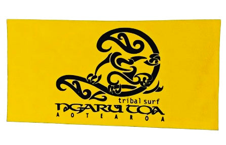 Beached Tribal Surf Microfibre Towel Ngaru Toa Aotearoa