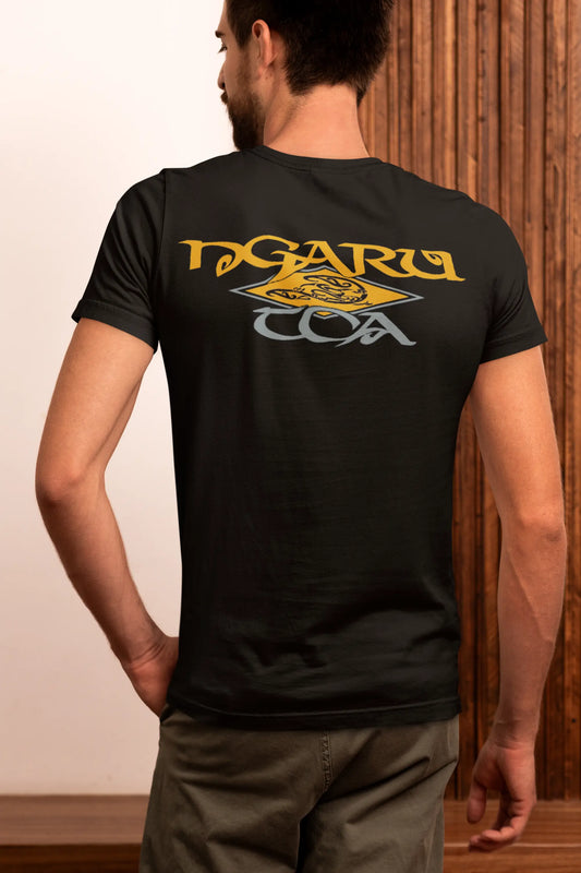 Ngaru Toa Gold Diamond Tee Ngaru Toa Aotearoa