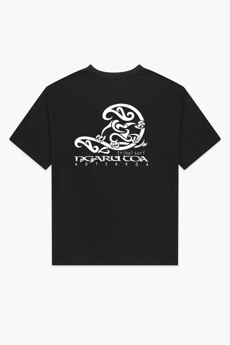 Tribal Surf Tee Ngaru Toa Aotearoa