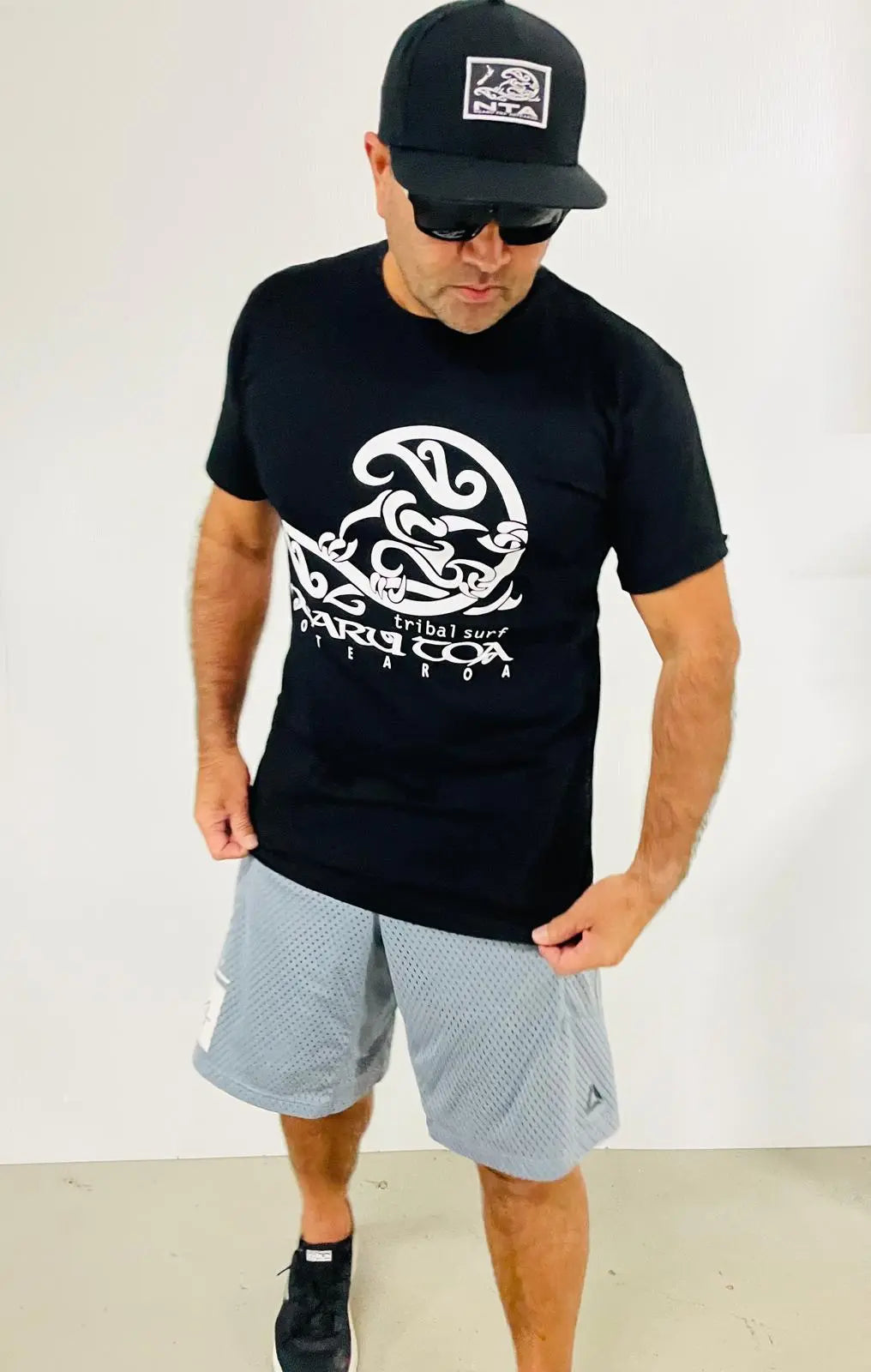 Tribal Surf Tee Ngaru Toa Aotearoa