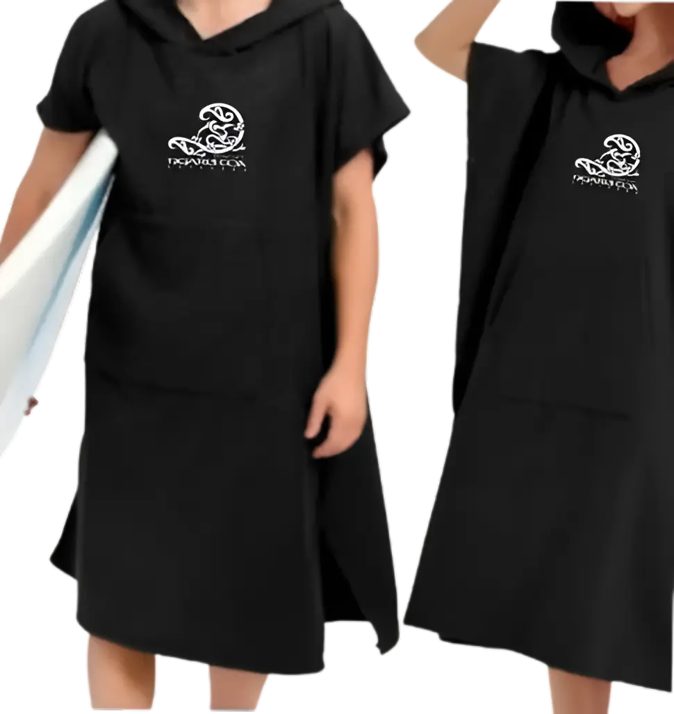 Ngaru Toa Tribal Surf 'MOODIE' Hoodie Towel Maori Surf Wear - Ngaru Toa Aotearoa