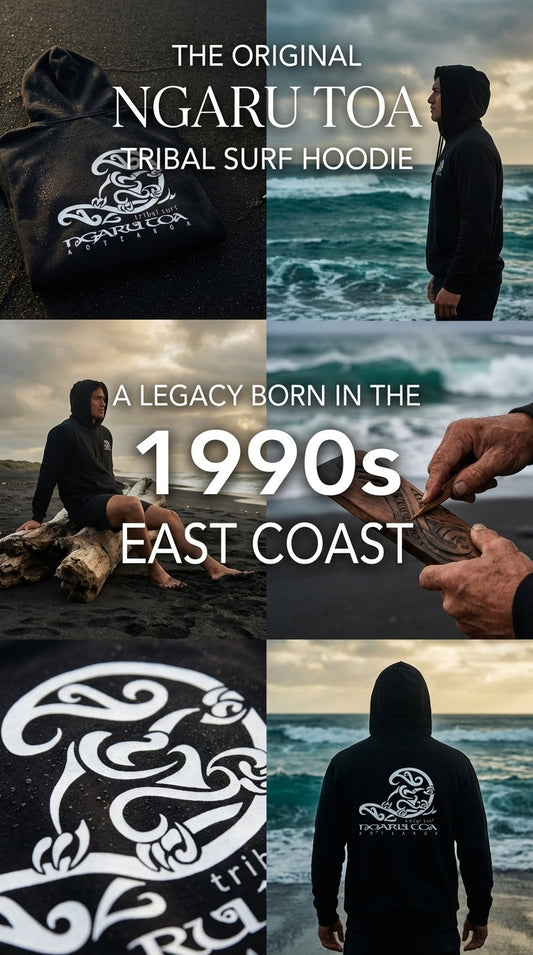 Ngaru Toa Gisborne — birthplace of Māori tribal streetwear, founded 1991 on the East Coast of Aotearoa New Zealand