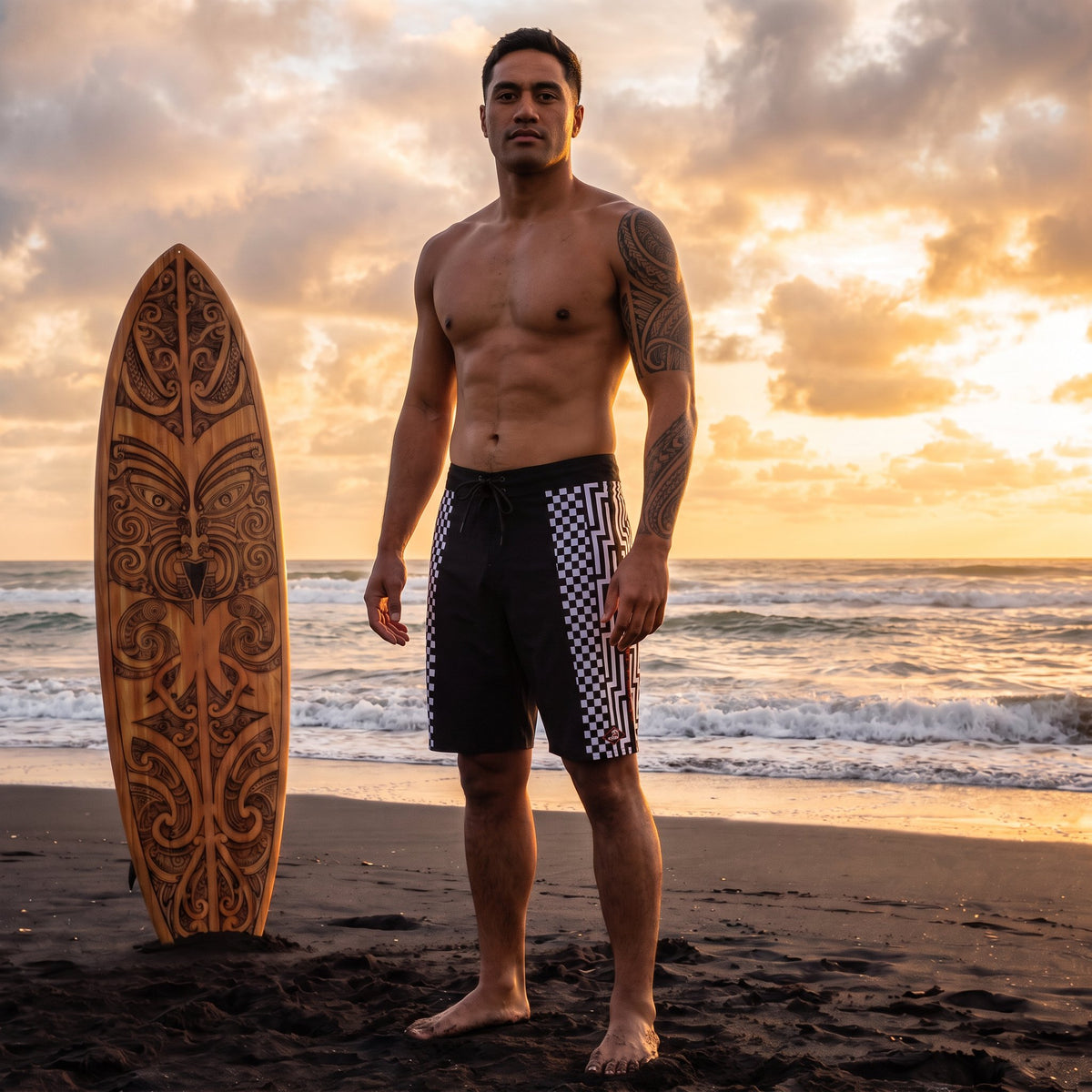Poutama Māori Boardshorts
