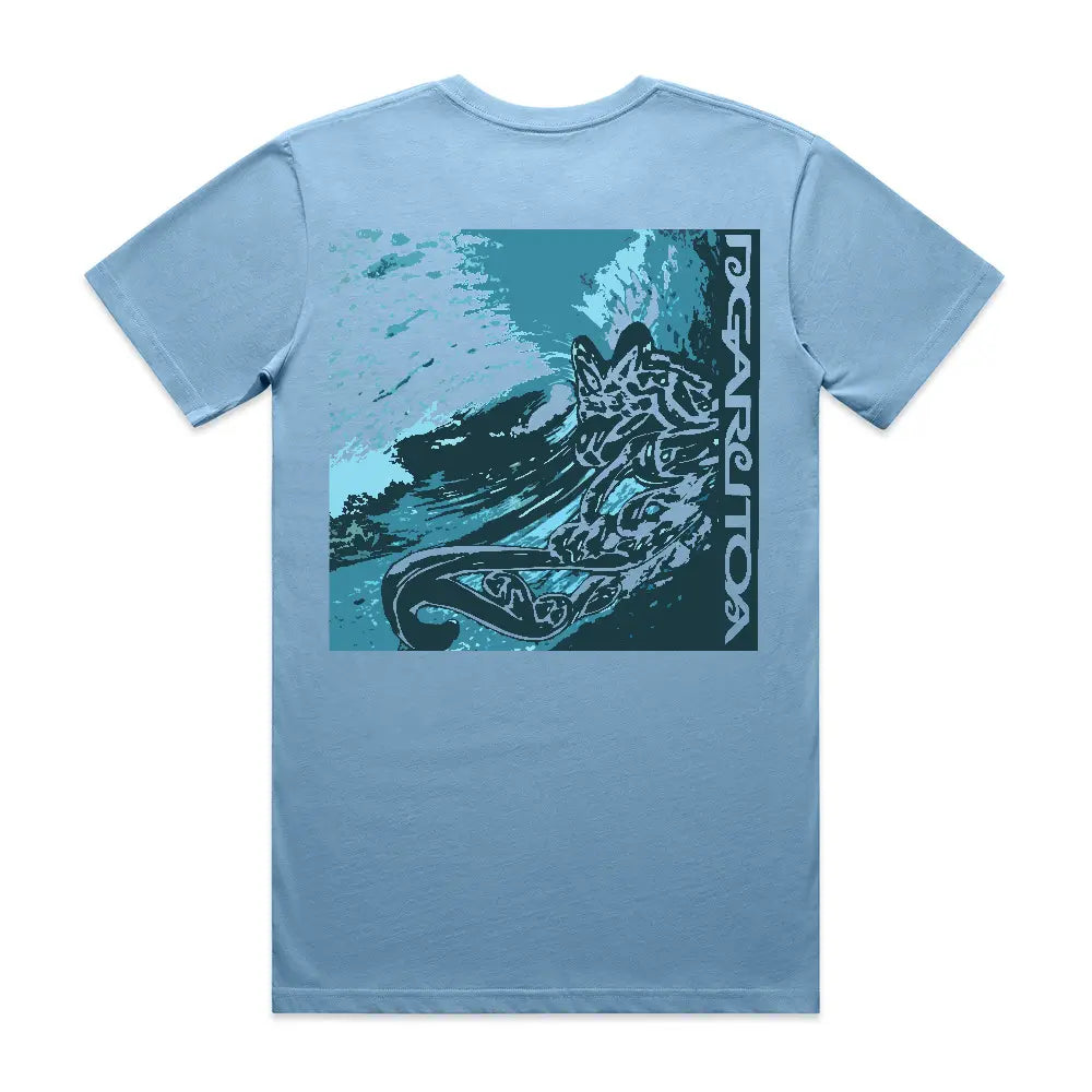 GET DEEP TANGAROA - Blue Tee Ngaru Toa Aotearoa