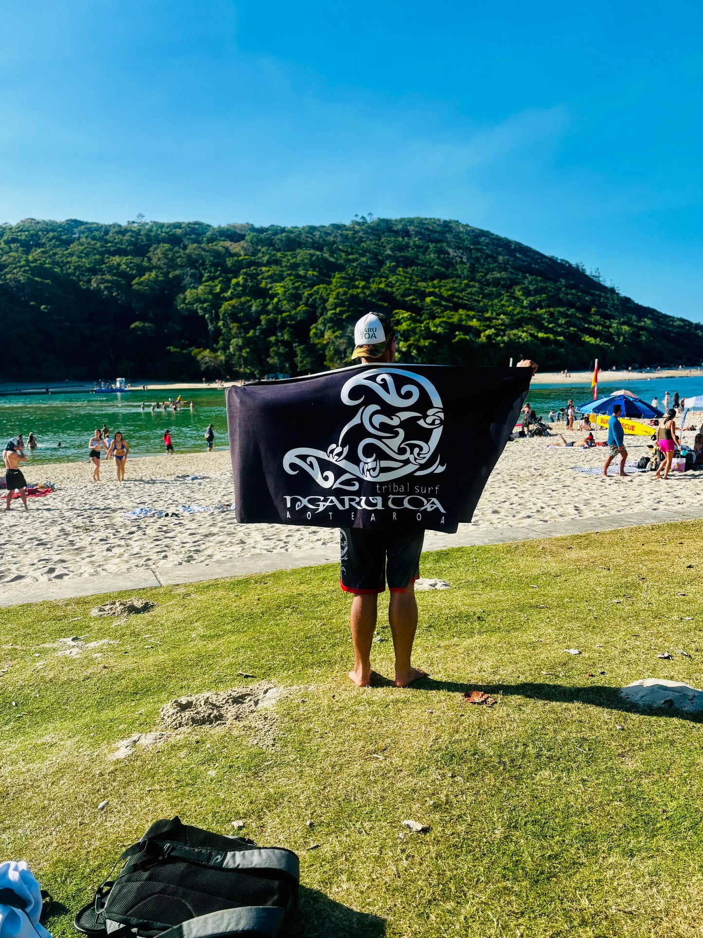 Tribal Surf Beach Towel Ngaru Toa Aotearoa