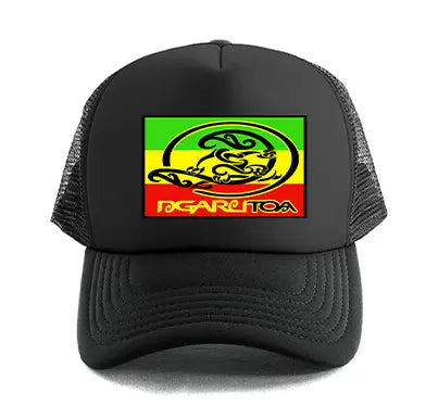 Irie Black Trucker Cap Ngaru Toa Aotearoa