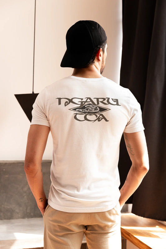 Ngaru Toa White Diamond Tee Ngaru Toa Aotearoa